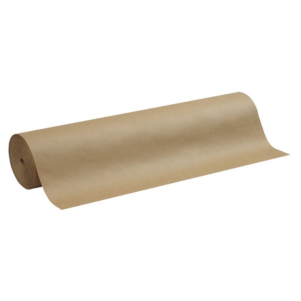 Natural Kraft 48" x 1,000' Lightweight Kraft Paper Roll