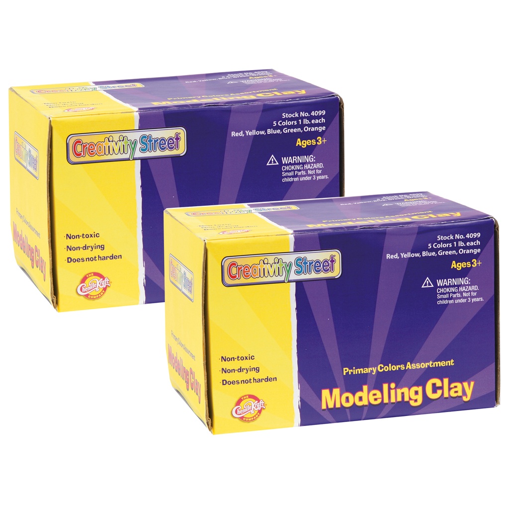 5 Primary Color Assortment Modeling Clay 10lbs