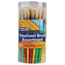 Plastic Handle Preschool Brush Classroom Pack 58 Brushes