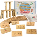 Mathomino Plus & Minus up to 20 Addition & Subtraction Wooden Math Domino Game