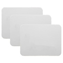 Two-Sided Blank/Blank 9" x 12" Magnetic Dry Erase Boards Pack of 3