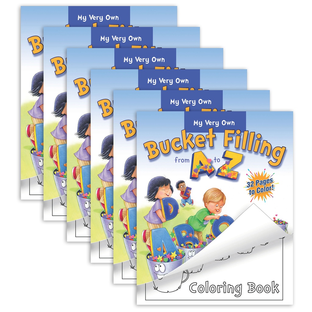 Bucket Filling from A-Z Coloring Book Pack of 6