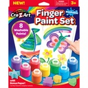 8 Color Washable Finger Paints Set