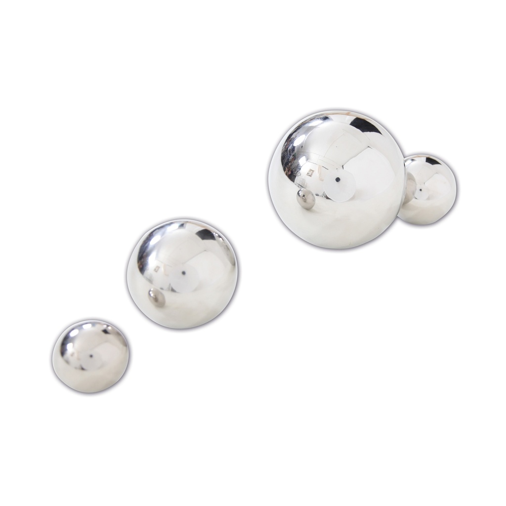 Silver Sensory Reflective Balls Set of 4