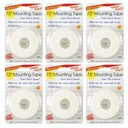 1" x 72" Removable Mounting Tape 6 Rolls