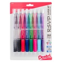 Assorted R.S.V.P.® Super RT Retractable Ballpoint Pens Pack of 8