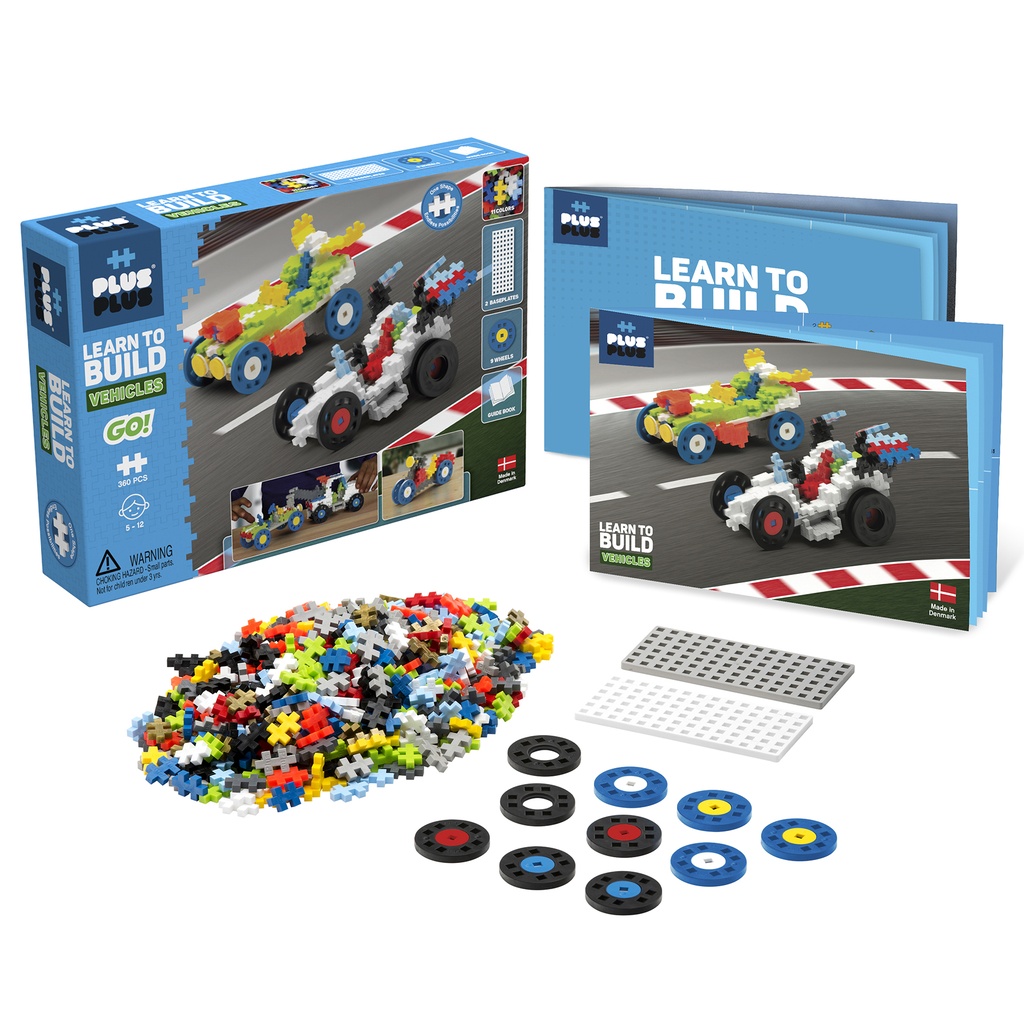 Plus-Plus® Learn to Build GO! Vehicles 360 Pieces