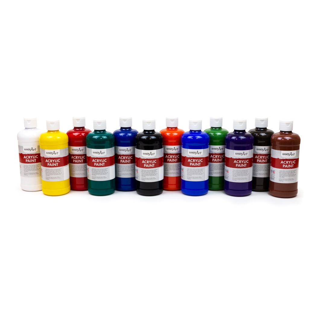 Acrylic Paint Pint Primary Set of 12