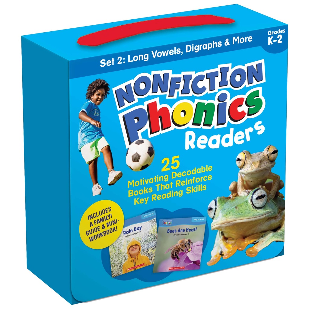 Nonfiction Phonics Readers: Long Vowels, Digraphs & More, Single-Copy 25 Book Set