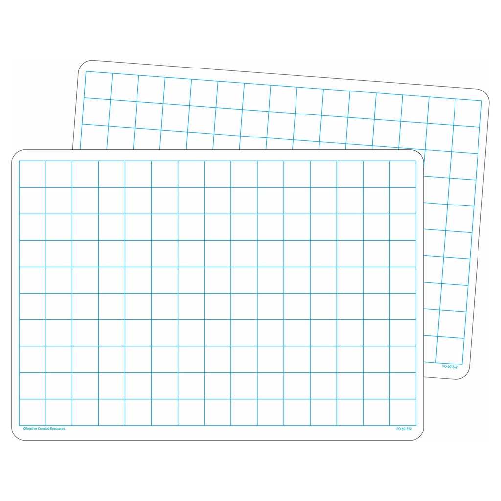 Double-Sided Math Grid Dry Erase Boards Pack of 10