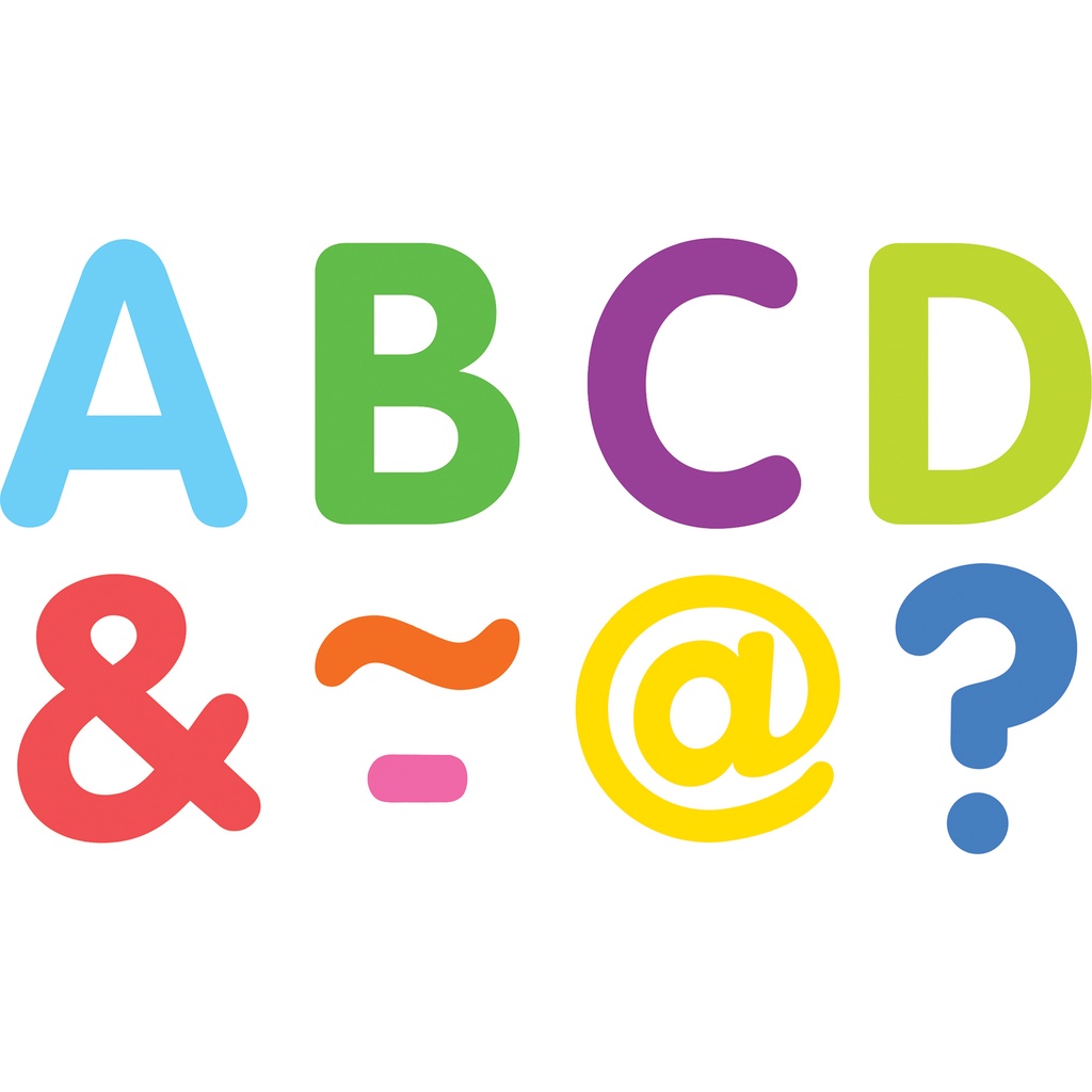 Colorful Classic 2" Magnetic Letters