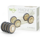 Magnetic Wooden Blocks 4-Pack Wheels Accessory