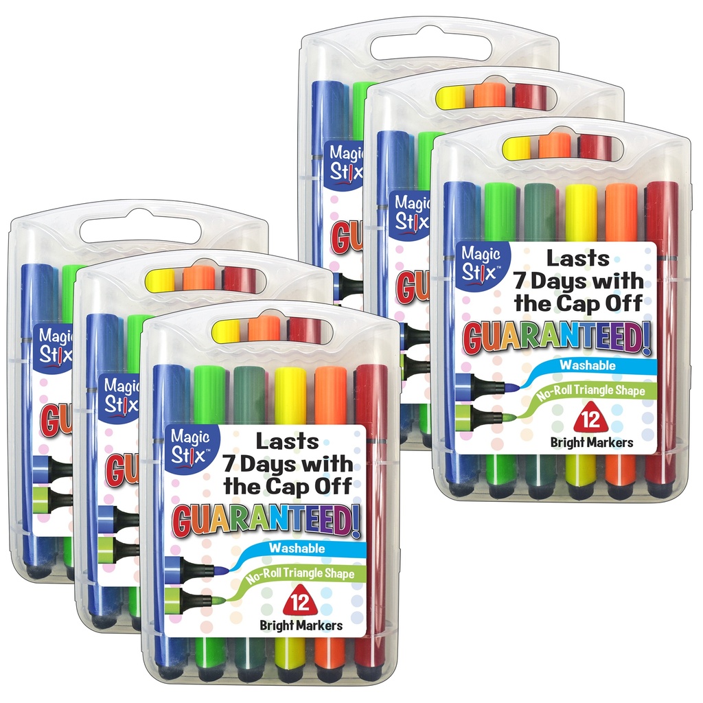 72ct Triangular Markers in 12 Colors