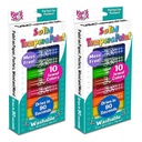 20ct Solid Tempera Paint in 10 Jewel Tones Colors