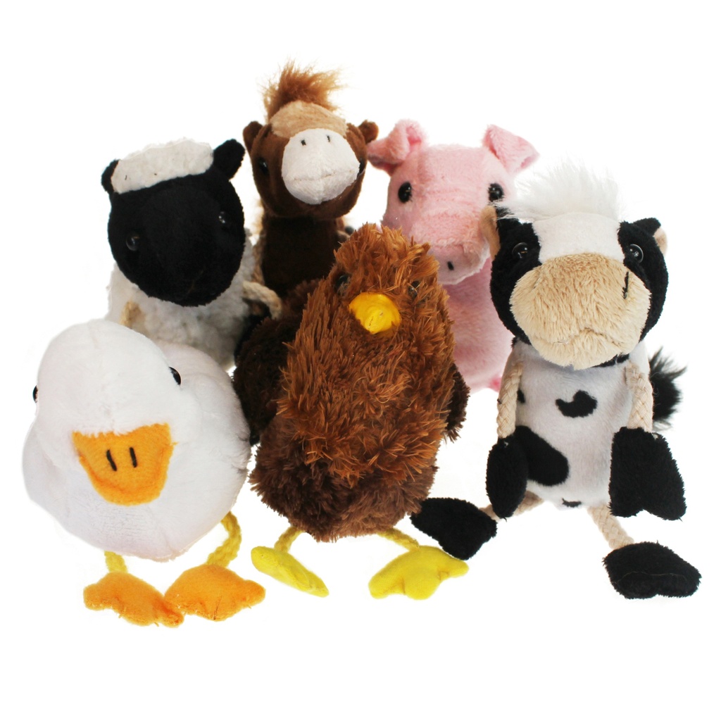 Farm Animals Finger Puppets Set of 6