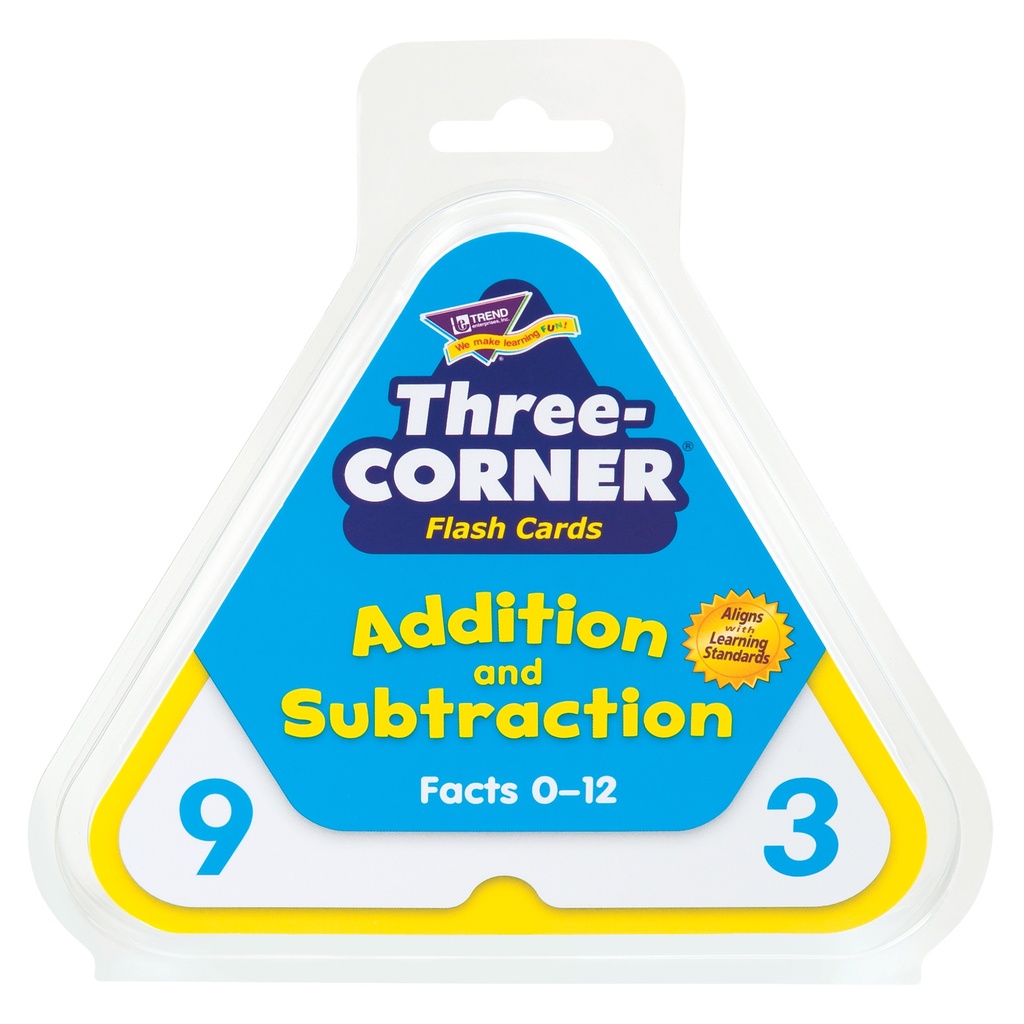 Addition and Subtraction Three-Corner® Flash Cards