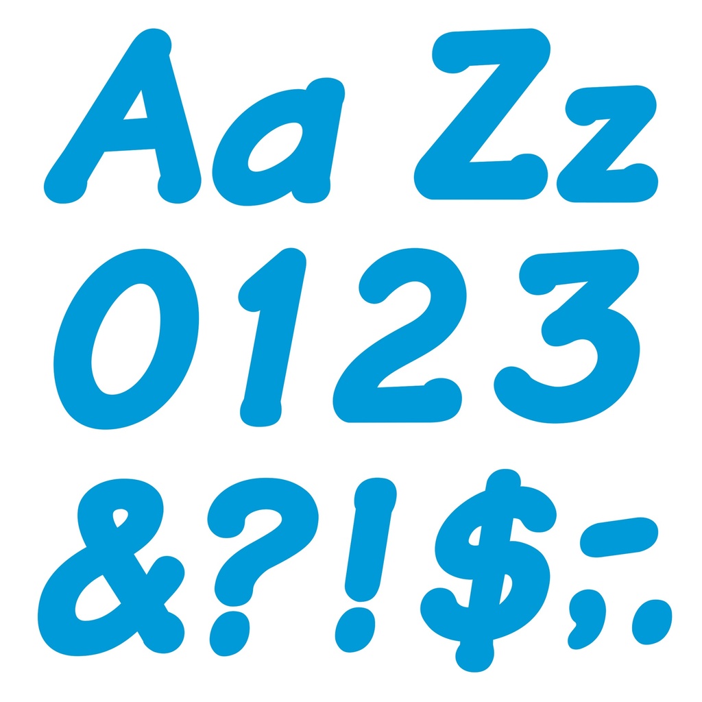 Blue 4" Italic Combo Ready Letters®