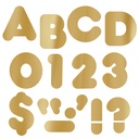 Gold Metallic 4" Casual UC Ready Letters®