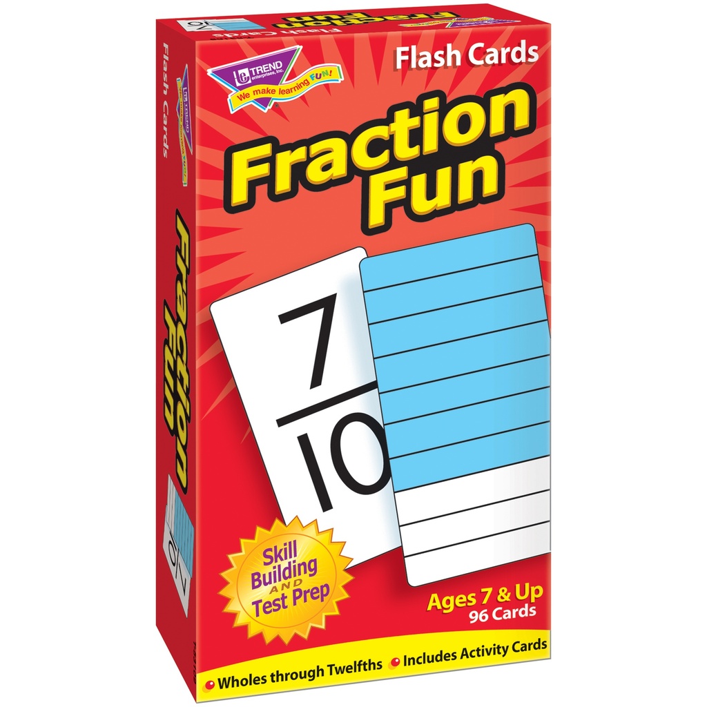 Fraction Fun Skill Drill Flash Cards