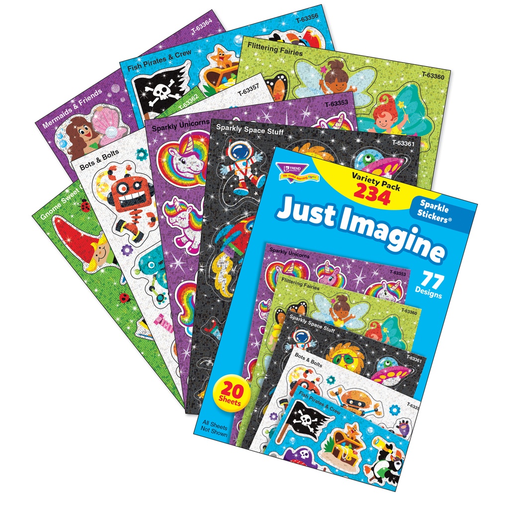 Just Imagine Sparkle Stickers® Variety Pack