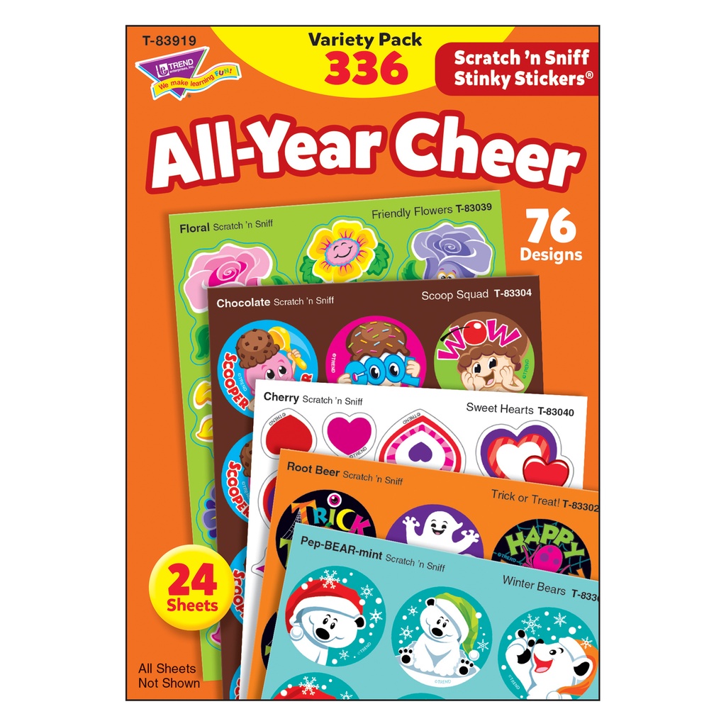 All Year Cheer Stinky Stickers® Variety Pack