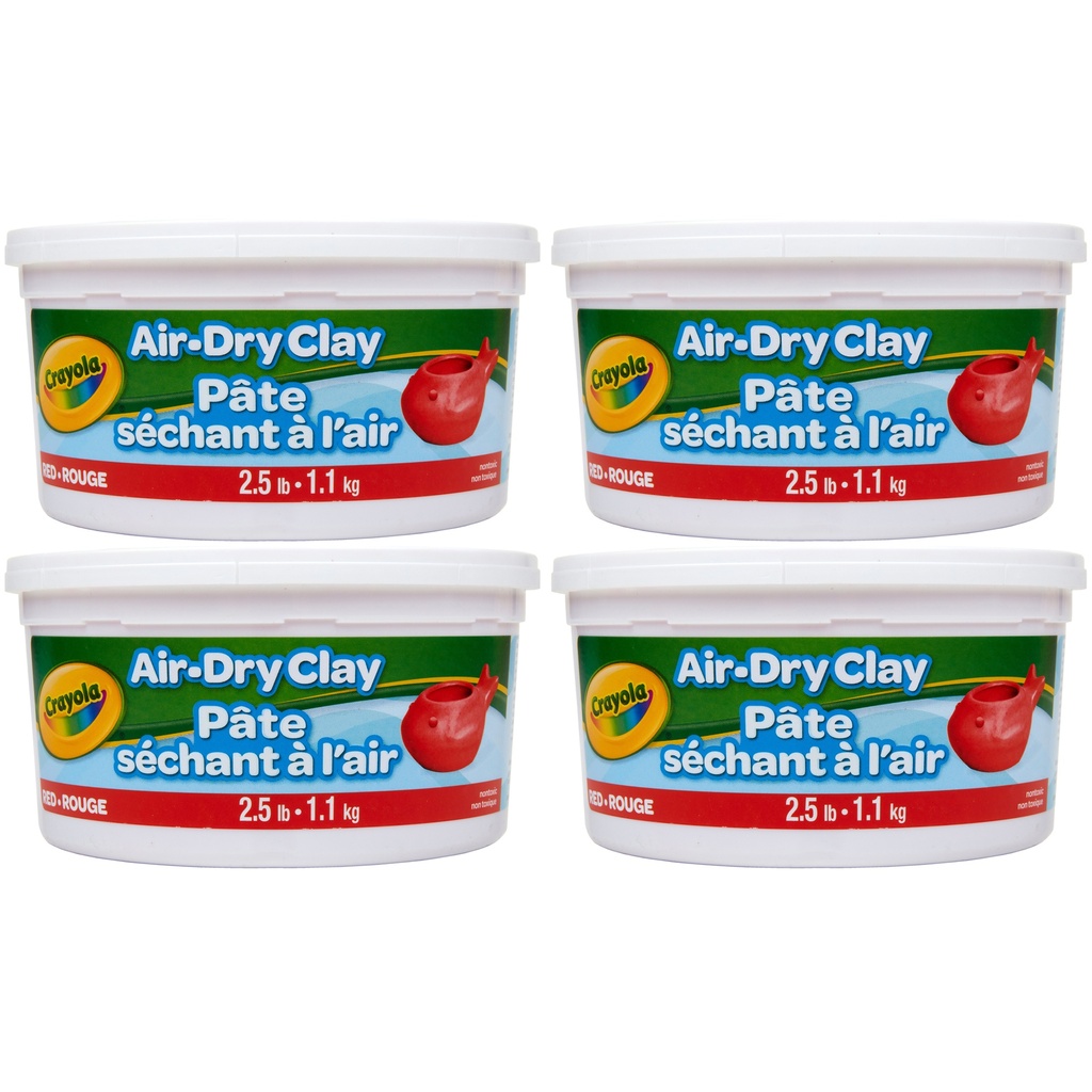 Crayola Air-Dry Clay 2.5 lbs Buckets 4ct