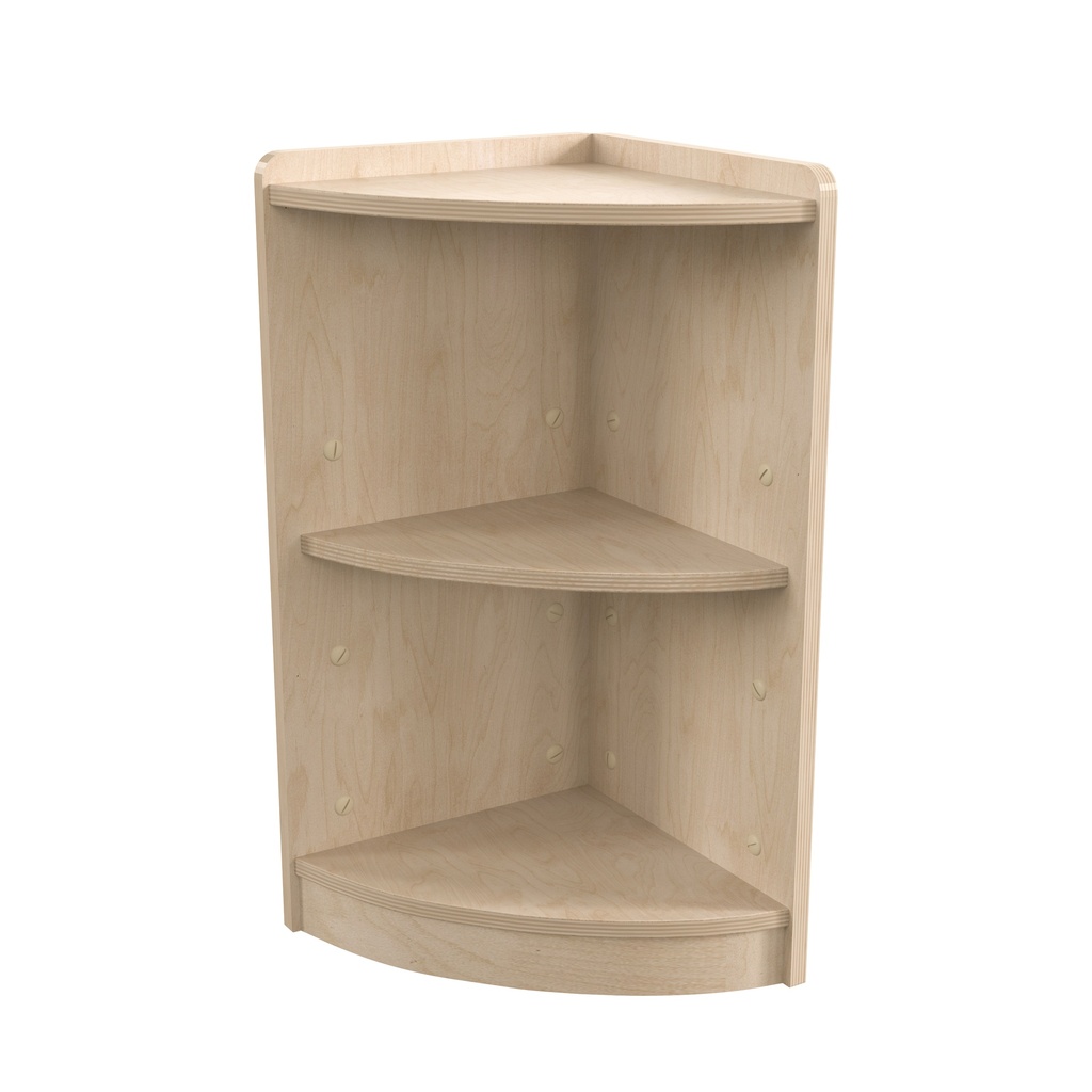 Wooden 2 Tier Corner Storage Unit