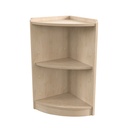 Wooden 2 Tier Corner Storage Unit