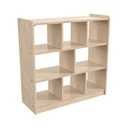 Modular Wooden 8 Section Open Storage Unit