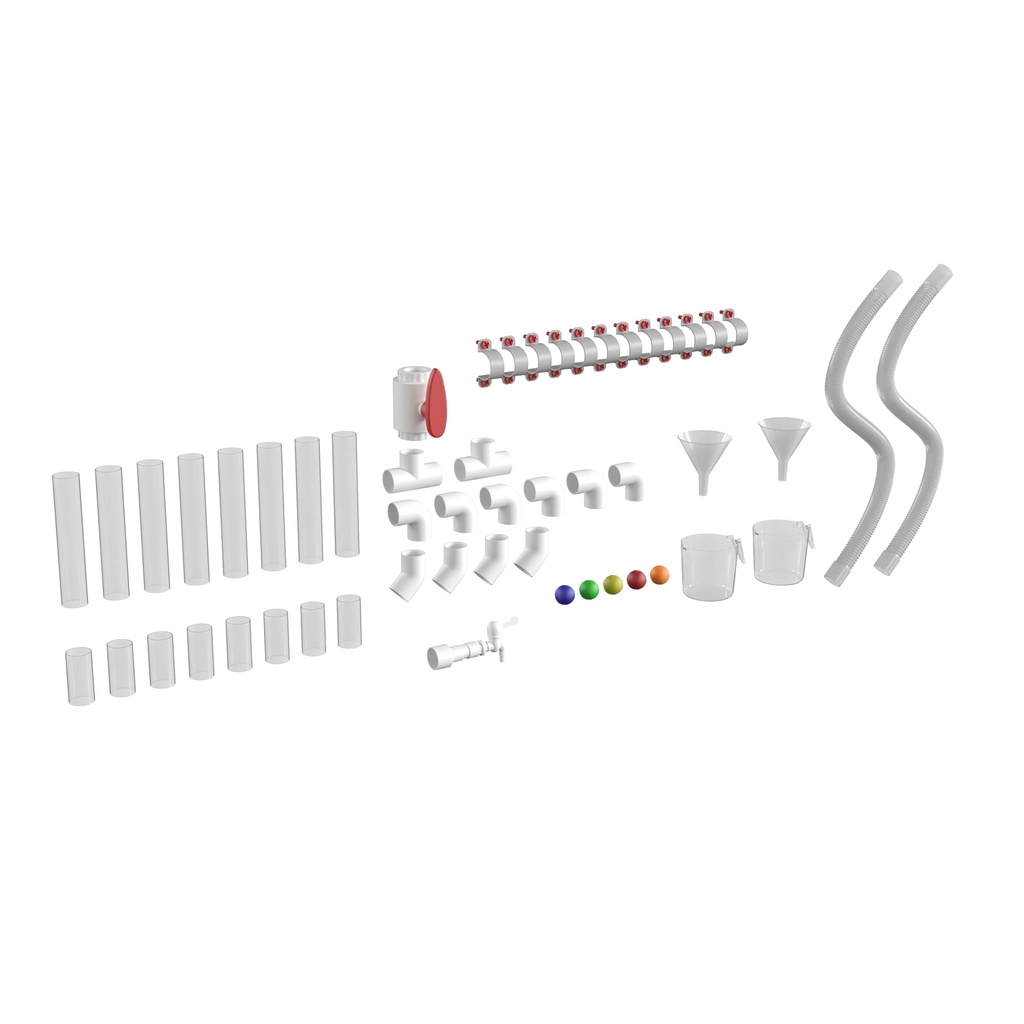 Pipe Builder Set for Peg System Activity Board Accessory Panel