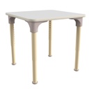 White/Beech Wood Adjustable Height Classroom  Activity Table