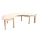 Wooden Half Circle Classroom Activity Table