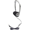 Black Leatherette Multimedia Stereo Headphones