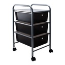 3-Drawer Smoke Rolling Cart