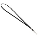 Black Deluxe Lanyard with J-Hook Box of 100