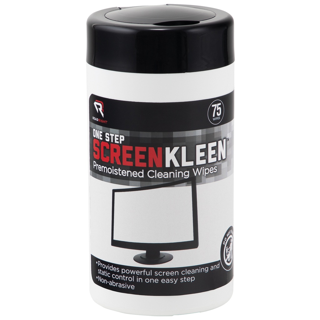 ScreenKleen One-Step Cleaning Wipes 75 Count Tub