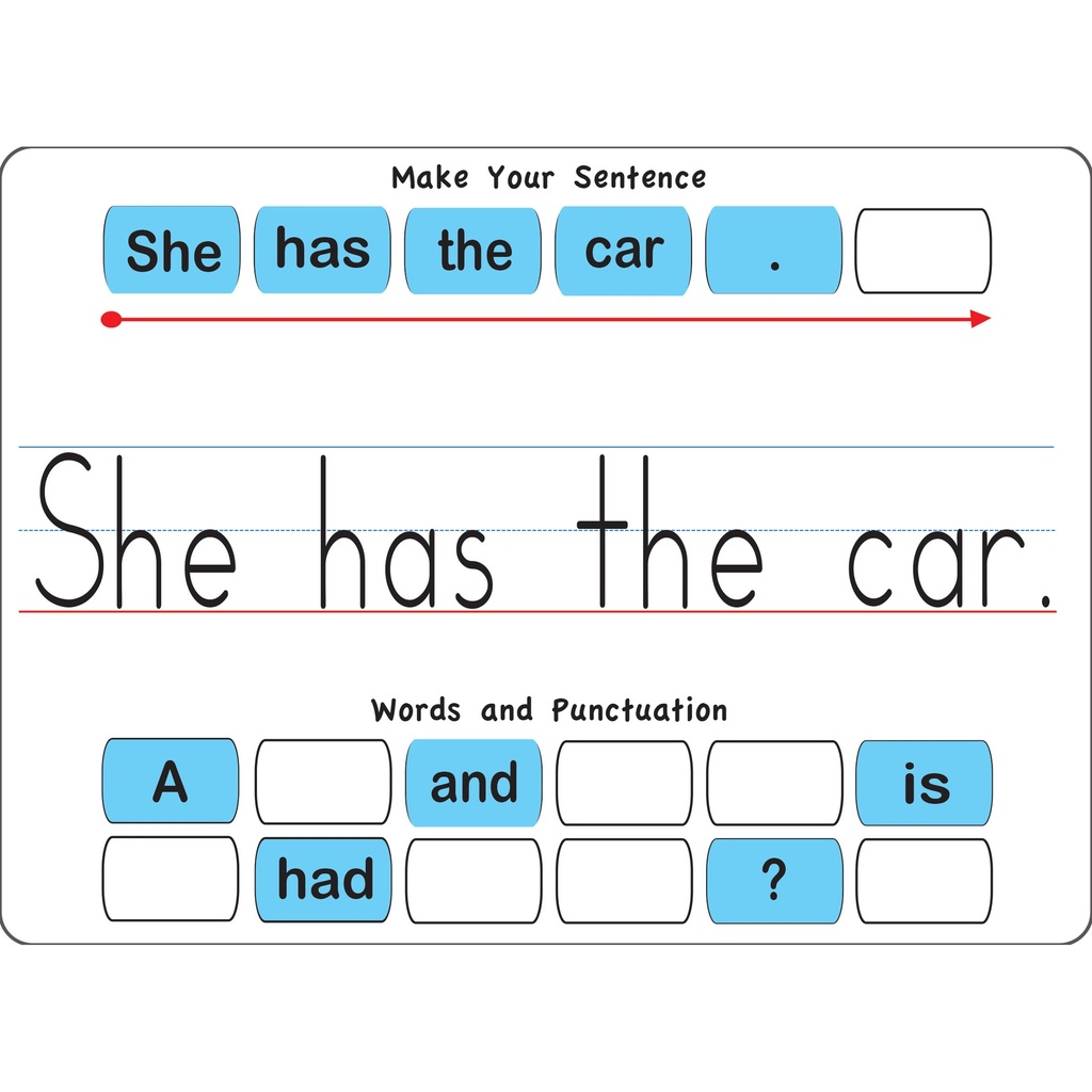 Sentence Building Touch-Stik™ Phonics Tiles & Mat Set