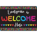 Hearts Everyone is Welcome Here Computer Mouse Pad 8" x 10"