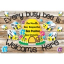 Every Busy Bee is Welcome Here Computer Mouse Pad 8" x 10"