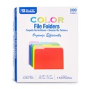 1/3 Cut Letter Size Color File Folders Box of 100