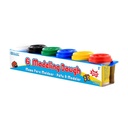 Multi Color 2 oz. Modeling Dough Pack of 6