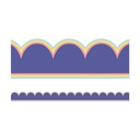 We Stick Together Pop of Purple Scalloped Bulletin Board Borders