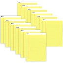 Yellow Wide Ruled Legal Pad 50 Sheets Pack of 12