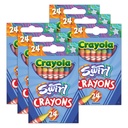 24 Color SWIRL Crayons 6 Packs