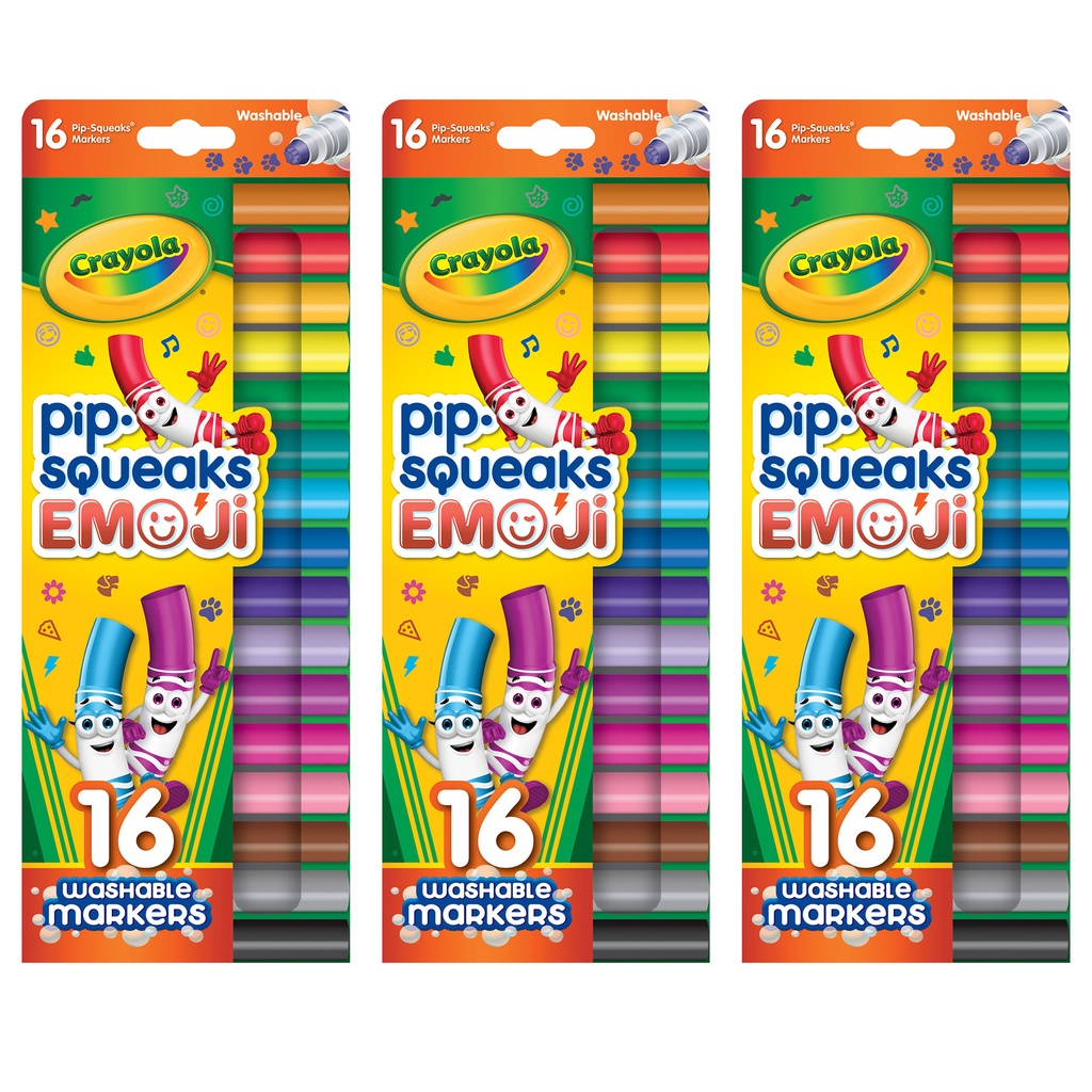 16 Color Pip Squeaks Stamper Markers 3 Packs