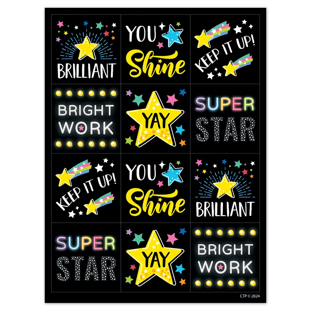 Star Bright Reward Stickers Pack of 60