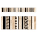 Core Decor Stripes and Doodles on Wood EZ Border 48 Feet