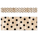 Core Decor Polka Dots on Wood EZ Border 48 Feet