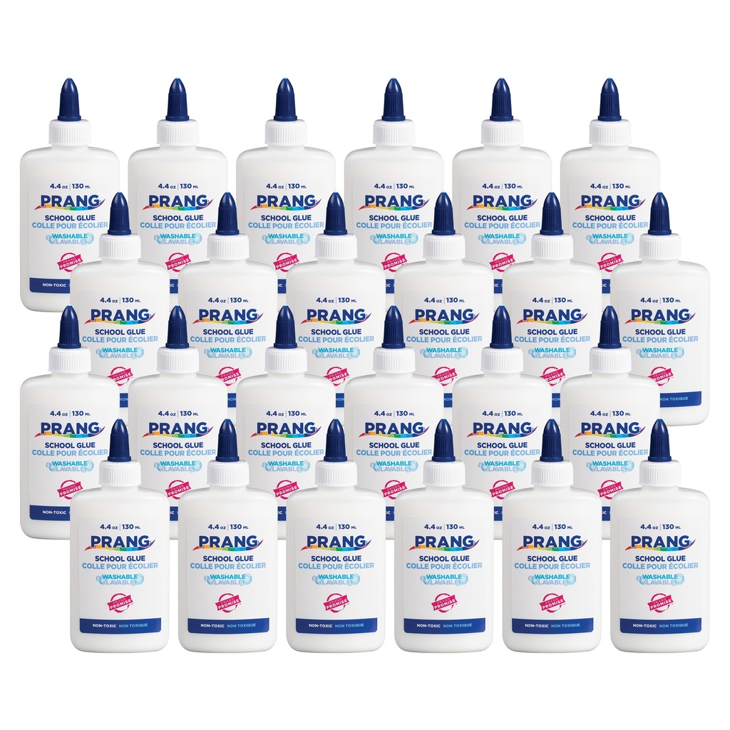 White 4.4 oz Washable Liquid White School Glue Pack of 24