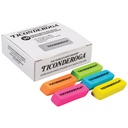 Neon Wedge Eraser 30 Count